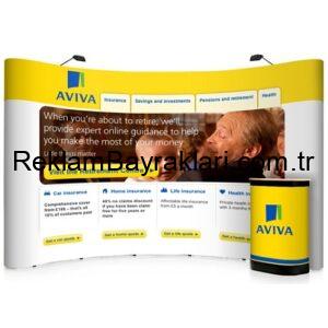 Örümcek Stand Oval Görsel Değişim 3×7 (7 Panel)